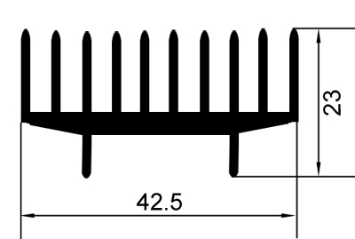 HW-4CM-254cm型材散热器